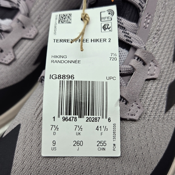 New adidas Terrex Free Hiker 2.0 Preloved Fig Women's Trail Running Shoes Size 9 - Picture 8 of 8